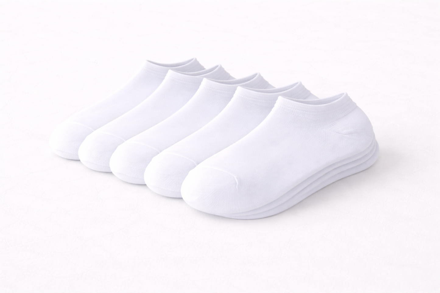 Classic Low-Cut Ankle Socks – Black & White (1/3/5 Pairs)