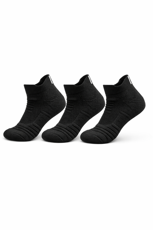 Classic Anti-Slip Crew Socks – Secure Fit & Everyday Comfort (3 Pairs)